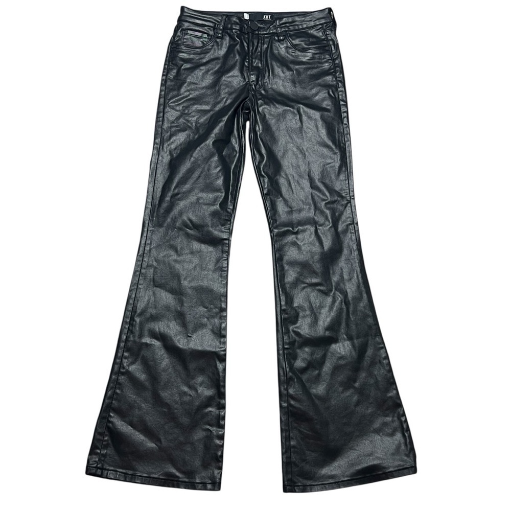 KUT From The Kloth Faux Leather Flare Pants Size 2 Edgy